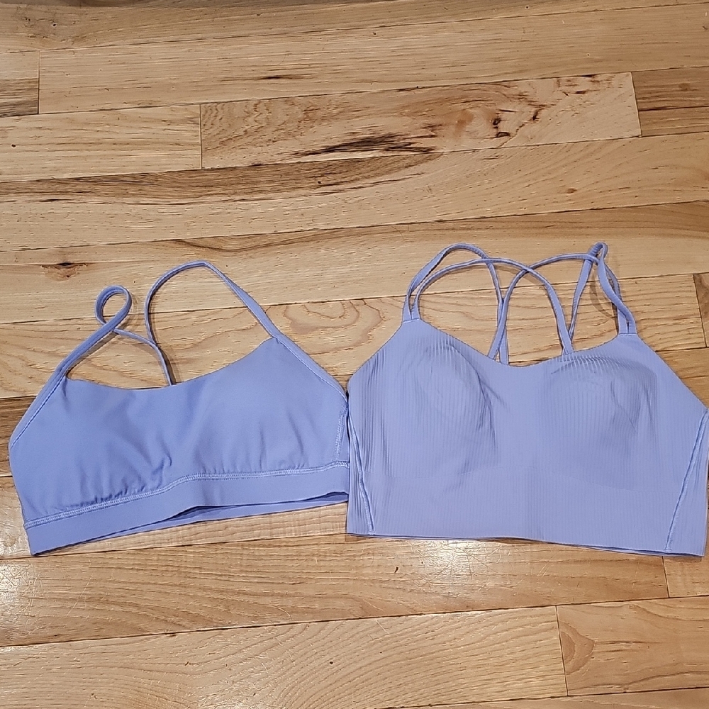 Lululemon And PINK Women's Lavender Bralette Set